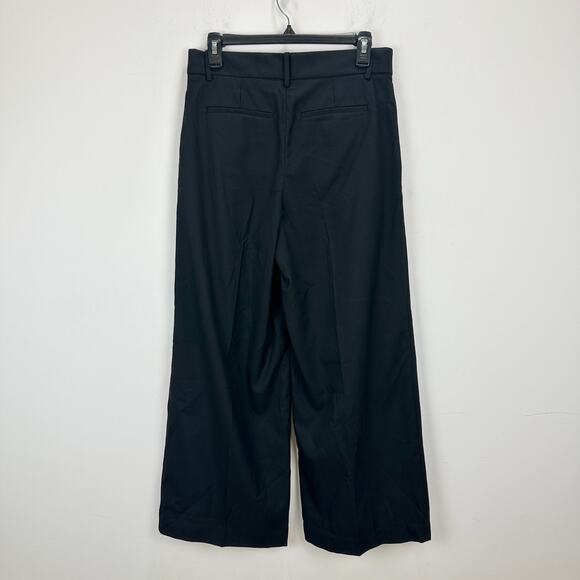 Madewell The Petite Harlow Superwide Leg Trouser Brushed Twill Black US 0 NWT - Picture 13 of 13